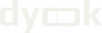 Logo in grau von dyook Gartenkamin als png-Datei.